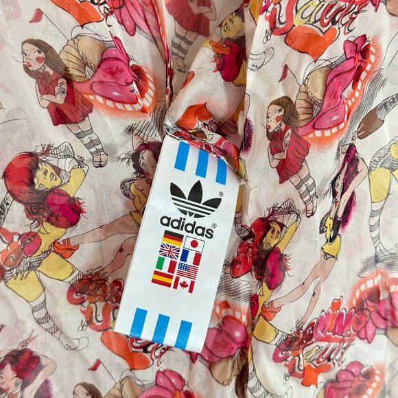 Fafi Adidas Rare Women's Sheer Jumpsuit size 40 - Picture 3 of 5